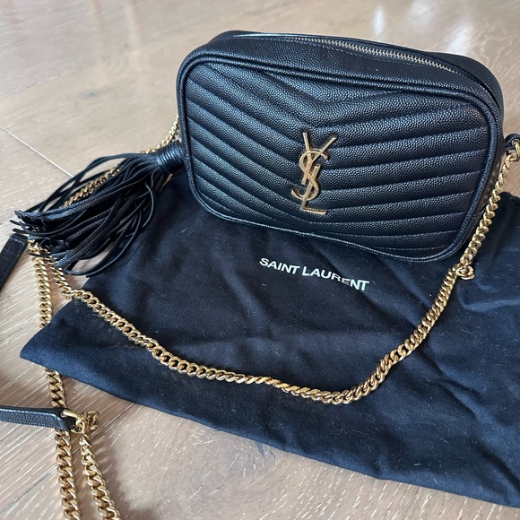 YSL Mini Lou Camera bag - BLACK - Picture 3 of 9